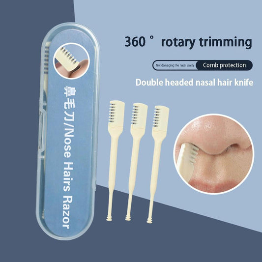 Nasal Hair Remover/ Manual Nose Hair Trimmer Mini Portable Stainless Steel