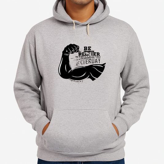 Printed Grey Hoodie for Teens & Adults (Men & Women)