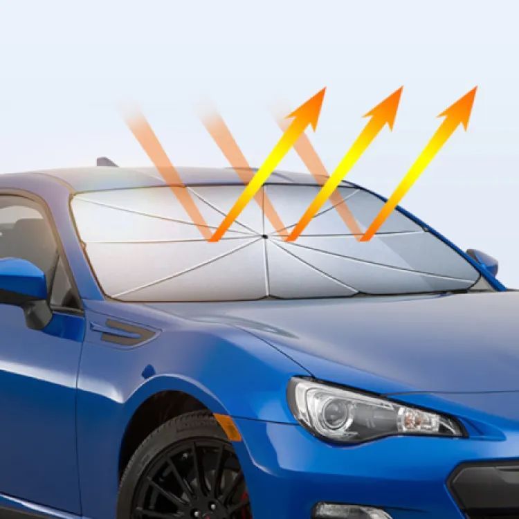 Car Windshield Sunshade Cover Umbrella for UV Reflecting and Heat Protection Foldable High Quality Car Sunshades for Windshield Interior Heat Protection Windshield Sun Shade Cover Umbrella Style Car Interior Protection Accessories