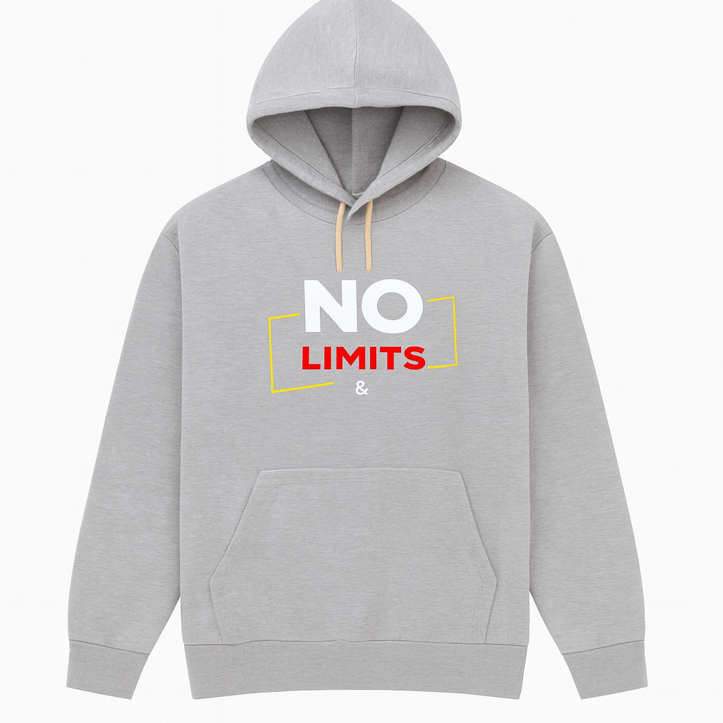 Printed Grey Hoodie for Teens & Adults (Men & Women)