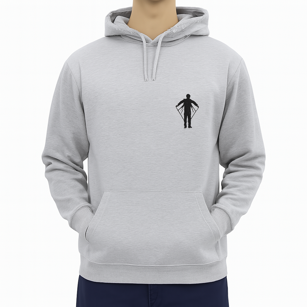 Printed Grey Hoodie for Teens & Adults (Men & Women)