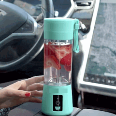 Portable 2-in-1 Juicer Blender – USB Rechargeable, 6 Blades