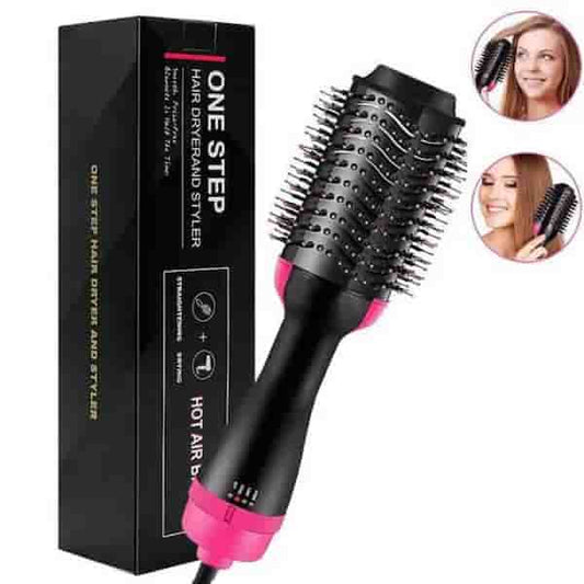 Hot Air Brush - Comb For Drying, Straightening, and Curling+ self cleaning Hair Brush